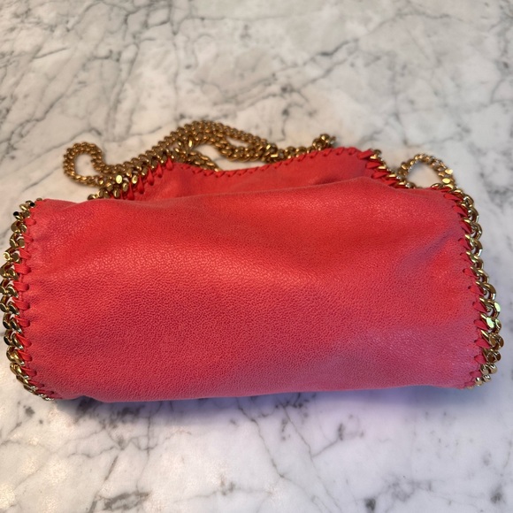 Stella McCartney mini Falabella in flamingo pink and gold - Picture 11 of 16